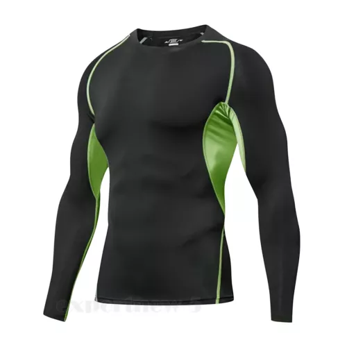 2er Pack Herren Kompressionsunterwäsche Unterunterwäsche Oberteil Tight Langarm T-Shirts - Bild 24 von 32