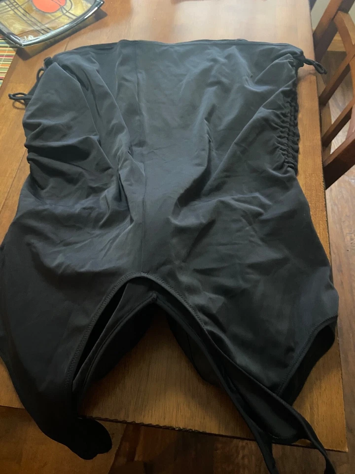 Elomi Womens ES7502 Non-wired MOULDED Adjustable Side Tankini Top Sz 22 Black - Image 2 of 4