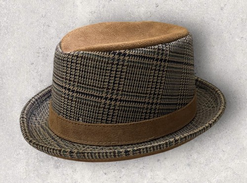 Cappello vintage Fedora Henshel Hat Co. Scamosciato tweed medio - Foto 2 di 5
