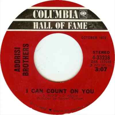 Addrisi Brothers Weve Got To Get It On Again / I Can Count On You Columbia