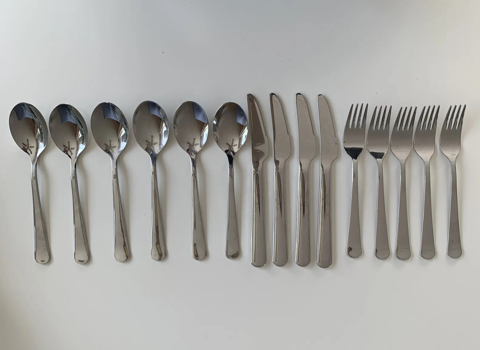 DRAGON IKEA 22422 Flatware Stainless Steel 15 Pieces Teaspoon Salad Fork Knife eBay