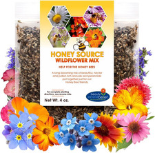 Honey Source Wildflower Seeds Mix for Honey Bees - 4Oz, Premium Annual and Peren 151.96 per gallon