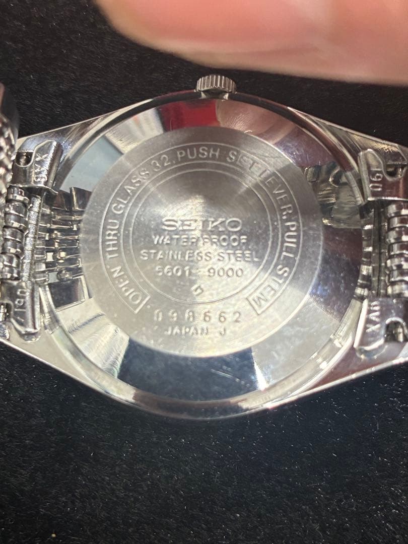 SEIKO Lord Matic 5601 9000 23 Jewels Automatic Mens Watch 34mm Vintage Authentic image 3