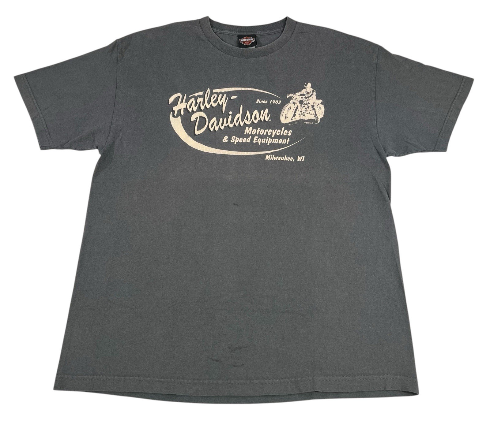 Vintage Y2K Harley Davidson Motorcycle Biker Double Sided T-Shirt Mens Size XL