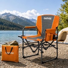 Oversized Director Chair Outdoor Camping 400LB Heavy Duty Foldable w/ Side Table