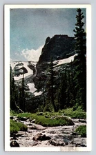 Vintage Photochrome Postcard Notch Top Mountain Rocky Mountain Park CO