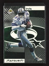 1998 UD Choice #SR10 Michael Irvin / Kevin Dyson StarQuest/RookQuest Green