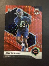 Dazz Newsome Red Mosaic Rookie Card #396 Panini Mosaic 2021 Chicago Bears RC. rookie card picture