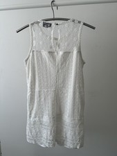 C&A Yessica Damen Sommerkleid Größe 40 weiß spitze