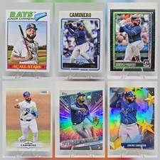 2024-26 Topps Donruss Junior Caminero 6 Card Lot RC Inserts Rays