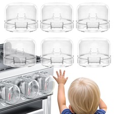 Stove Knob Covers for Child Safety 6 Pack , Stove Knob Safety Covers, Childp...