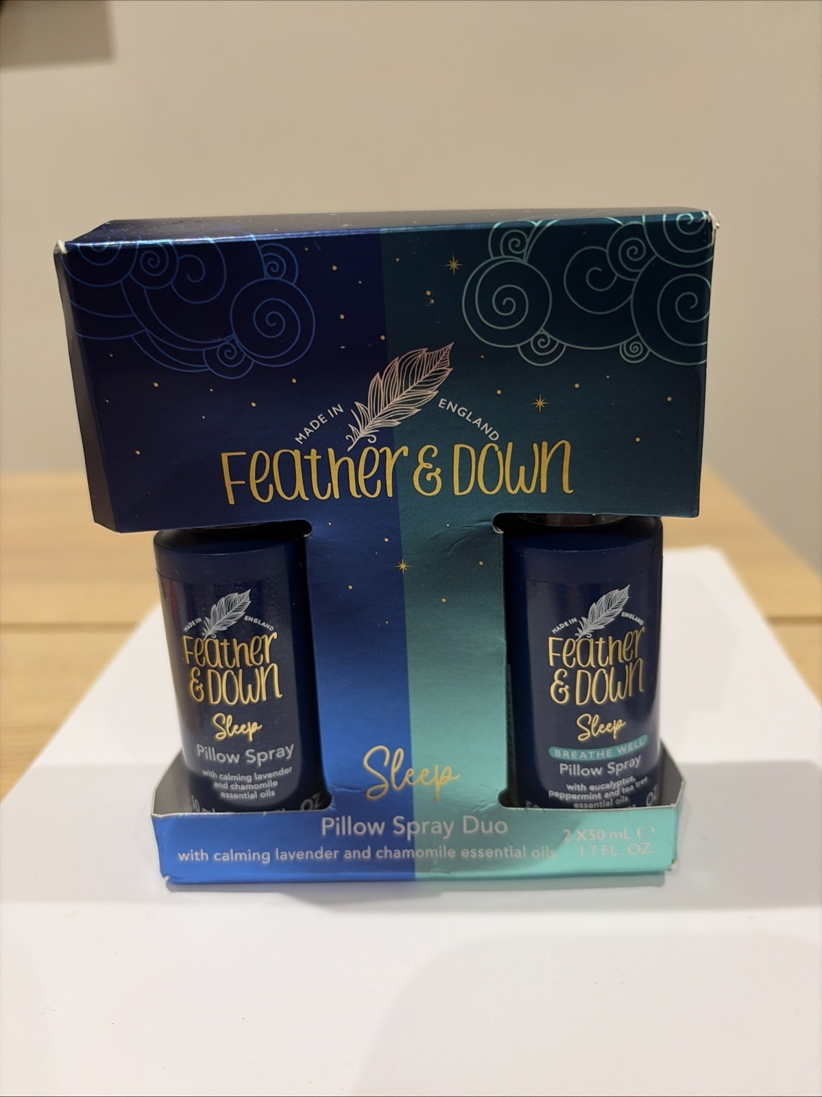 Feather & Down Sweet Dreams Pillow Spray Duo Gift Set (50ml x 2) - Imperfect Box