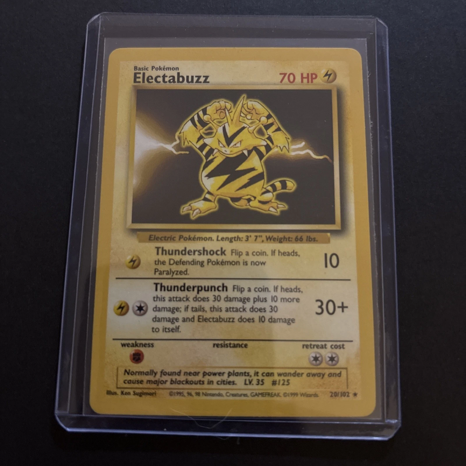 Electrabuzz 20/102 - Base Set (LP) WoTC 1999 70HP Vintage Unlimited