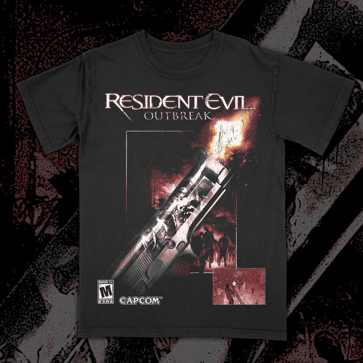 トップス 00s Resident Evil OUTBREAK T-shirt Resident Evil Outbreak T-Shirt Vintage Horror Game Graphic Tee | eBay