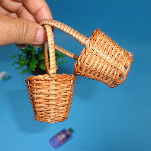 4 Pcs Jouets De Panier Fleurs Bricolage Bébé Mini Paniers Tressé Miniature - Imagen 6 de 12