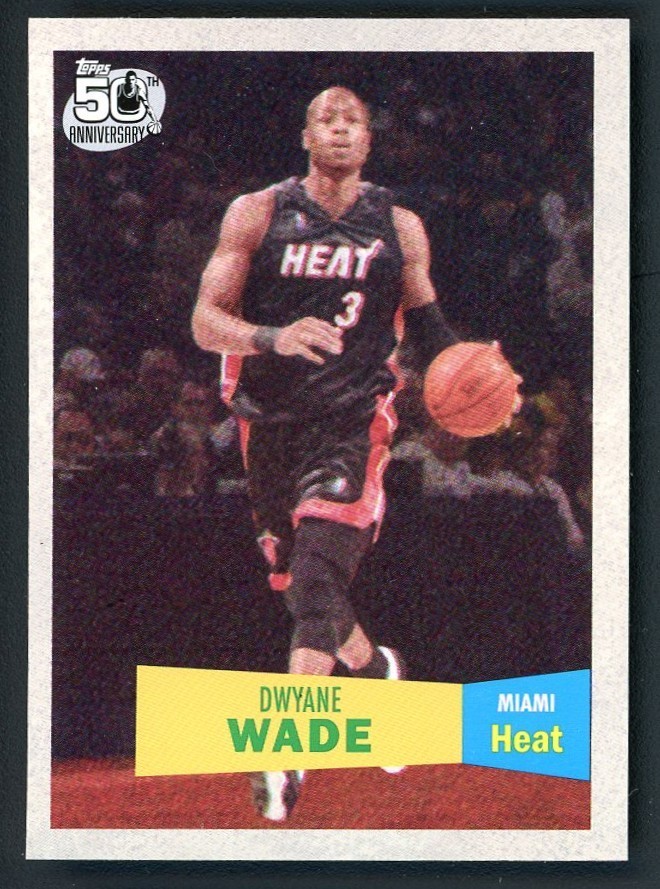 2007-08 Topps 1957-58 Variations #3 Dwyane Wade - Miami Heat