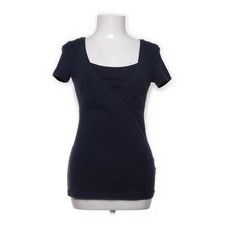 H&M Mama, Still-Top, Größe: S, Blau, Baumwolle/Elasthan, Einfarbig, Damen #1sw