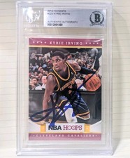 Kyrie Irving 2012-13 Hoops #223 RC rookie card signed Auto Beckett BAS autograph