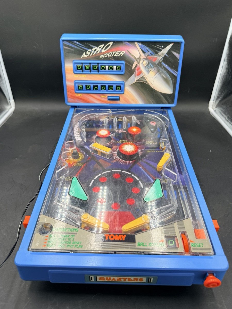 ASTRO SHOOTER PINBALL TOMYアストロシューターピンボール VTG TOMY Astro Shooter Pinball Electronic Tabletop Game GREAT