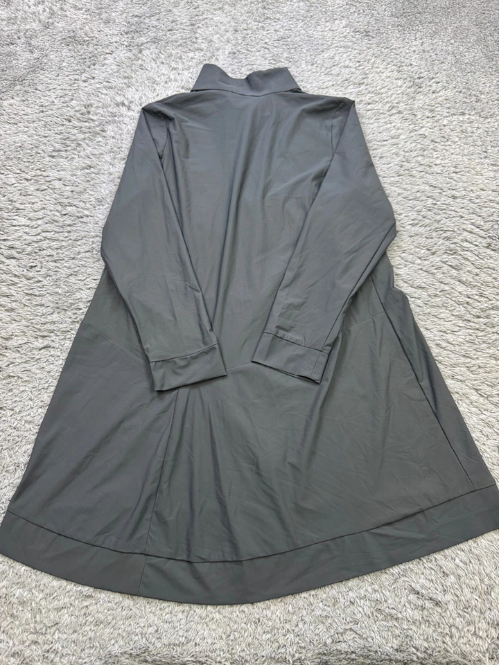 Cómoda Chaqueta EE. UU. Mujer XS Gris Carbón Jason Cremallera Completa Cuello Simulado Cortavientos Foto 2 de 4