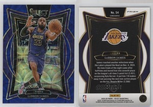 2024-25 Panini Select Concourse Blue Scope Prizm /249 LeBron James #54