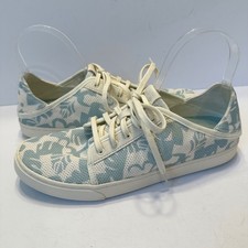 OluKai Pehuea Li Womens 10 Off White Swell Floral Mesh Sneakers 20379-18AA