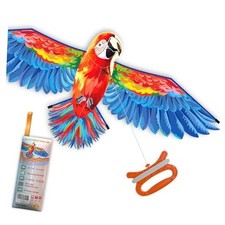 - 3D Lifelike Style Bird/Eagle Kite, Super Easy to Fly with, 59" Scarlet Macaw