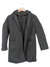 Zara: Manteau Hiver Garçon Gris Chevrons Capuche (EU 140)