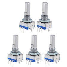 360 Degree Rotary Encoder Code Switch Digital Potentiometer EC11 5 Pins