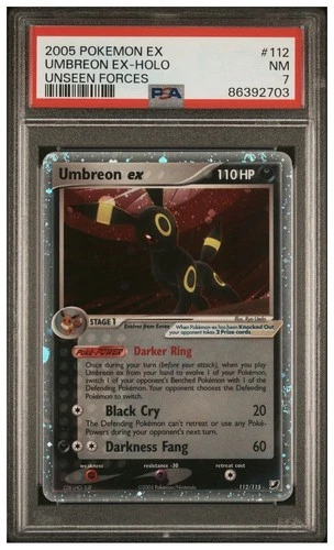 Umbreon ex Unseen Forces 112 Psa 7