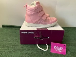 Princepard Kids Orthopedic Shoes, Pink Corrective High Top Shoes EU size 33