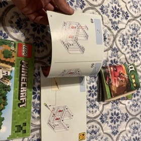 Lot Of 3 Lego Instruction Manuals - Minecraft & Ninjago -  21123. 21145. 9441