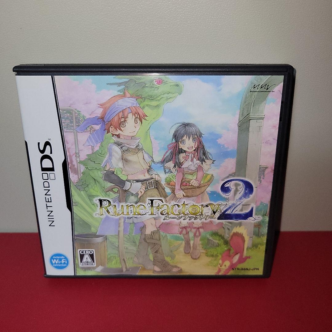 Rune Factory 2: A Fantasy Harvest Moon Nintendo DS Tested JPver with Case