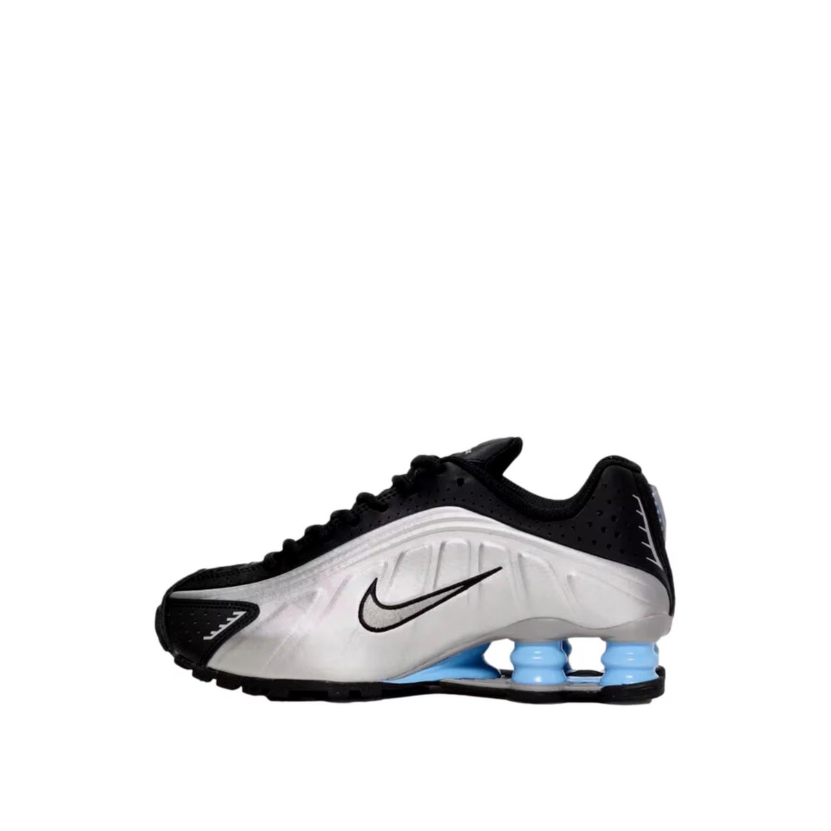 Nike Shox R4 Metallic Silver CW2626-004 Grade-School | eBay
