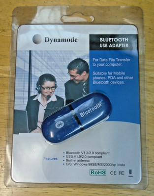 Dynamode - Bluetooth USB Adapter - V1.2 / 2.0 - 2.4Ghz - New Old Stock