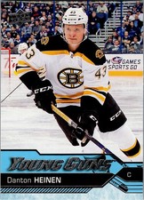 2016-17 Upper Deck Series 1 Danton Heinen Young Guns SP Rookie Card #209. rookie card picture