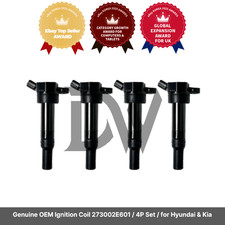 Genuine OEM Ignition Coil 273002E601 / 4P Set / for Hyundai Kia 2015 - 2022