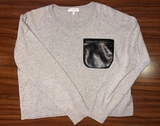 J. Society New York Gray Knit Sweater Black F...