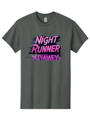 Night-Runner-7 Mens Graphic Tee, 100% Cotton, Casual Summer Wear