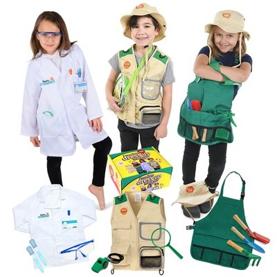 3-in-1 Dress Up Clothes for Boys & Girls Ages 3-7, Scientist, Gardener, Explo...