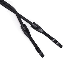 Leica Black 100cm Double Rope Camera Strap with Leather Ends 19635 