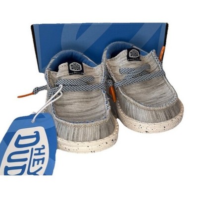Hey Dude Wally Toddler Jersey Light Grey Casual Shoes Size Toddler 5
