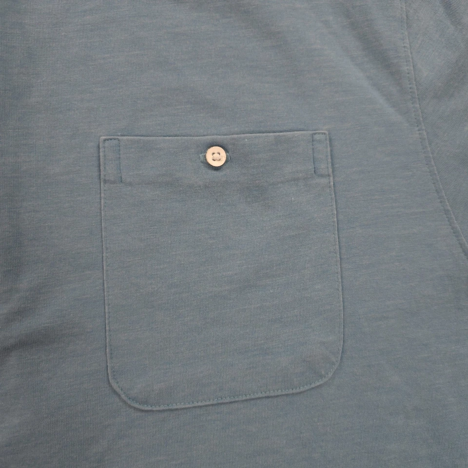 Johnnie O Shirt Mens Medium Blue Cay Crouch Hangin Out Beach Surfer Preppy NEW - Image 3 of 4