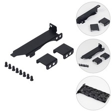 Stainless Steel Pci Slot Rack Fan Holder Black Cooling Bracket for Video Card
