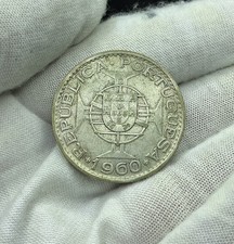 MOZAMBIQUE - Silver 20 Escudos - 1960 - Km-80 - FREE USA Shipping! G301