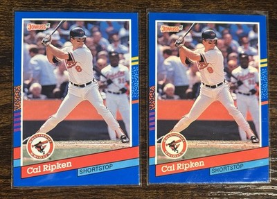 2 DIFFERENT ERROR CARDS: Both  91 Donruss Cal Ripken Jr. #223 Off-Ctr & No  . 