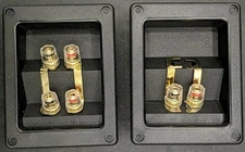 4 & 2 Speaker/Subwoofer Box Terminal Cups For DIY, Binding Posts, Copper