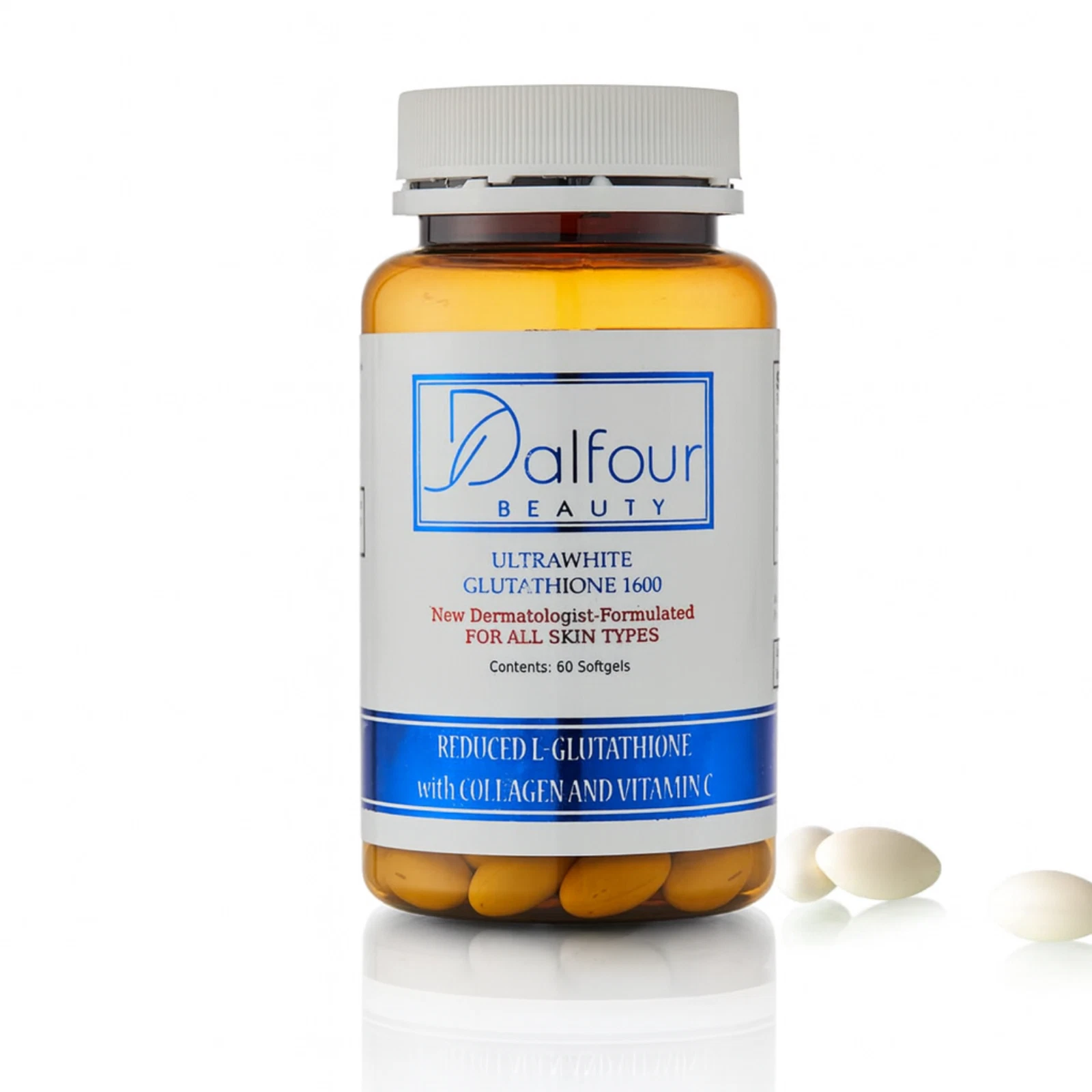 Dalfour Beauty Ultrawhite Glutathione Capsules w/Collagen & Vitamin