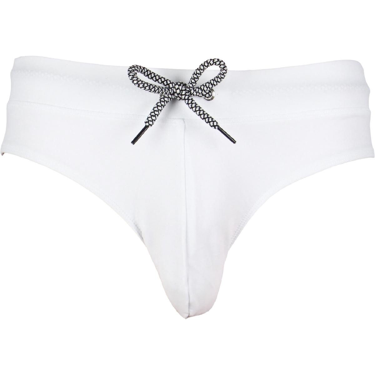 INC Мужские белые трусы обычного кроя пляжной одежды с отделкой снизу для плавания XXL BHFO 1850 3590₽