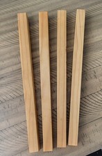 4 Piece Wooden Table Or Chair Legs With Screws New
